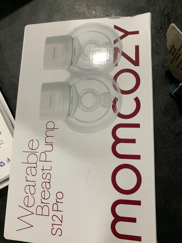 Photo 1 of Momcozy Hands-Free Breast Pump S12 Pro, Wearable & Portable Pump with Soft DoubleFit Flange, 3 Modes | 9 Levels Double Electric Pump, Smart Display, 24mm, 2 Pack, Cozy Pink