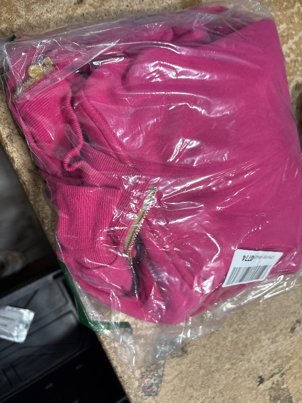 Photo 1 of ***(HEAVILY USED/ MINOR DAMAGE)***PRETTYGARDEN Women's Zip Up Hoodie Sweatshirt Y2K Fall Fashion Clothes Long Sleeve Loose Fit Pockets Casual Trendy Jacket (Rose Red,Medium)