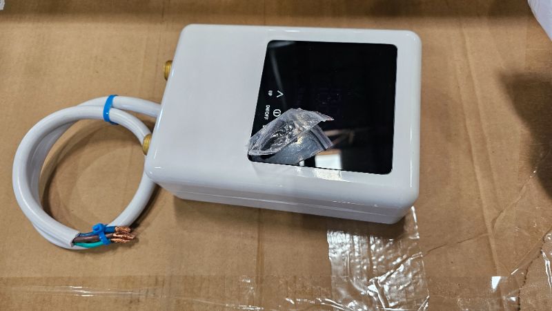 Photo 1 of ***PARTS ONLY**Tankless Water Heater Electric, 5500W 110V Instant Hot Water Heater with Remote Control and LCD Touch Screen on Demand, Bathroom Sink and Faucet, Save Space (White)
