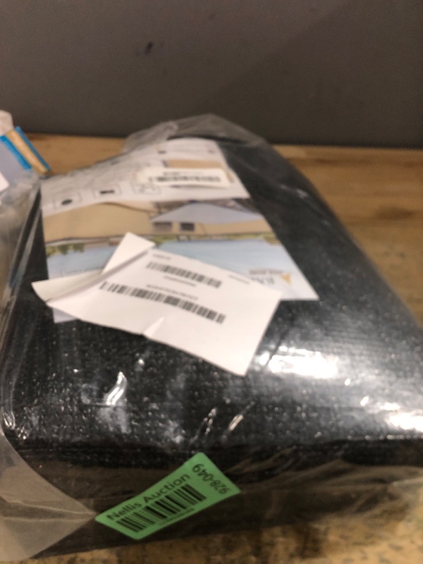 Photo 1 of (BAGGED) (USED/FAIR) (PARTIAL SET) LOVE STORY Balcony Privacy Screen, 3'x16' Black Deck Shield Screen Fence Cover (HDPE),UV Protection and Weather-Resistant,3 FT Height for Deck, Patio, Backyard, Outdoor Pool, Porch, Railing