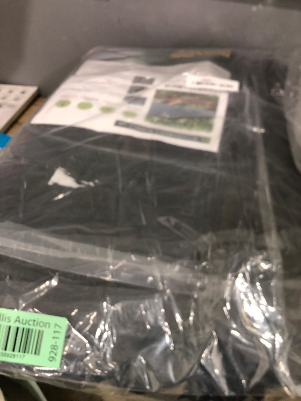 Photo 1 of [WindscreenSupplyCo] 60-70% 6.5 FT X 10 FT Mesh Tarp/Shade Cloth 9-Needle Knitted Heavy Duty Black with Grommets for Green House, Garden, pergola, Pools, Dump Truck - MT6510BLKX1