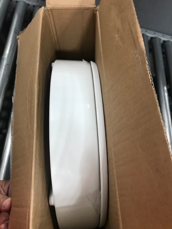 Photo 1 of *** SEE COMMENTS*** KOHLER 25876-0 Hyten Elevated Quiet-Close Round Toilet Seat, Contoured Seat with Grip-Tight Bumpers, Quick-Attach Hardware, White