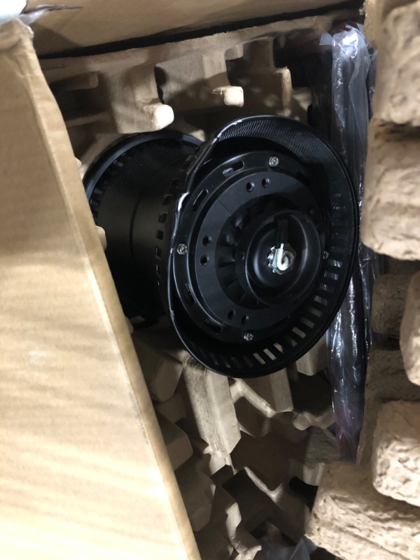 Photo 1 of **Parts Only** Hampton Bay Hawkspur 52 in. Indoor/Outdoor Matte Black Low Profile Ceiling Fan with Adjustable White LED with Remote Included AK424-MBK
