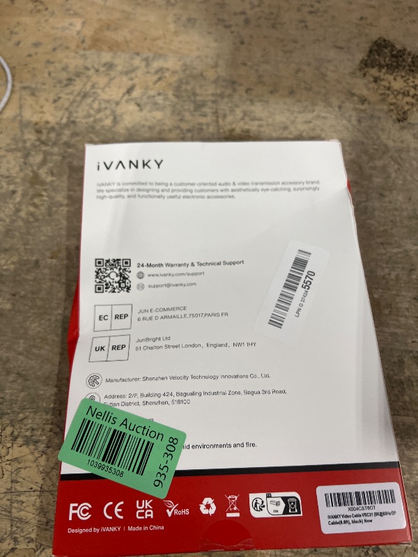 Photo 1 of IVANKY 8K DisplayPort Cable 1.4, VESA Certified DP Cable 6.6ft (8K@60Hz, 4K@144Hz, 2K@240Hz)HBR3 Support 32.4Gbps, HDR, HDCP 2.2, FreeSync G-Sync, Braided Display Port for Gaming Monitor, Graphics, PC
