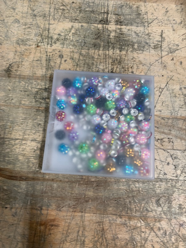 Photo 1 of 250 Pcs Beads for Pens, Focal Beads for Beadable Pens, Rhinestone Beads, Spacer Beads for Bracelets
