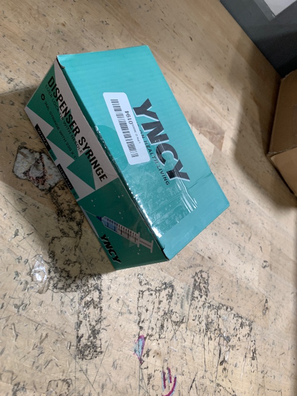Photo 1 of 50 Pack 3ml Disposable Syringe with Needle 23Ga 1.0 Inch, Luer Lock Syringes, Individual Sterilized Wrapped