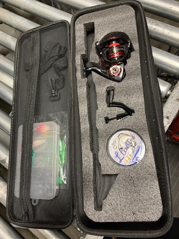 Photo 1 of ***Rod is missing, Only reel***

Telescopic Fishing Rod and Reel Combo Full Kit Collapsible Fishing Pole & Spinning Reels Combos Portable Travel Fishing Poles Set Retractable Fishing Rods for Bass Fresh & Salt Water Adult