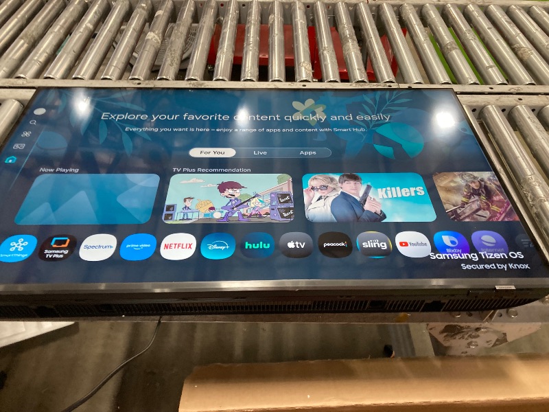 Photo 1 of Samsung 43-Inch Class Crystal UHD U8000F 4K Smart TV (2025 Model) Endless Free Content, Crystal Processor 4K, MetalStream Design, Knox Security, Alexa Built-in