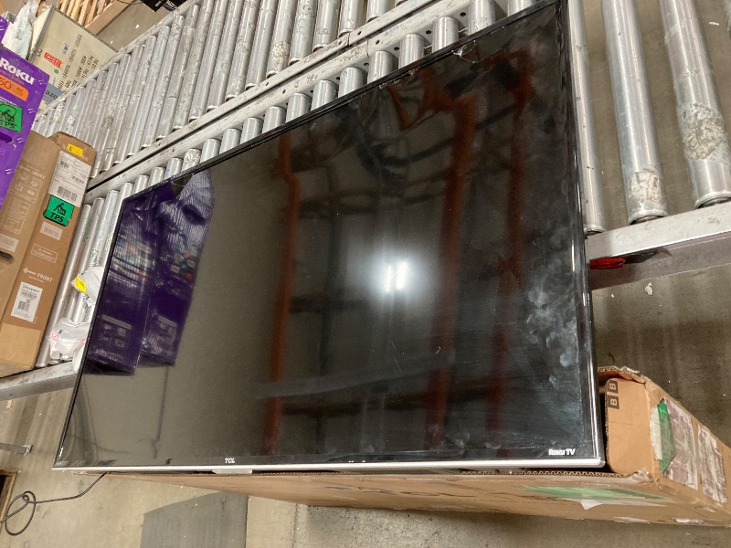 Photo 1 of **SMASHED SCREEN FINAL SALE**TCL 50-Inch Class S4 4K LED Smart TV with Roku TV (50S450R, 2023 - Model), Dolby Vision, HDR, Dolby Atmos, Works with Alexa, Google Assistant and Apple HomeKit Compatibility, Streaming UHD Television