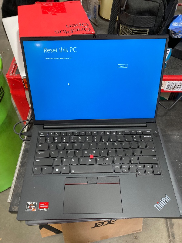 Photo 1 of **LOCKED SEE NOTES**ThinkPad E14 Gen 5 14' Business Laptop AMD Ryzen 7 7730U 16GB RAM 512GB SSD No OS FHD - Black