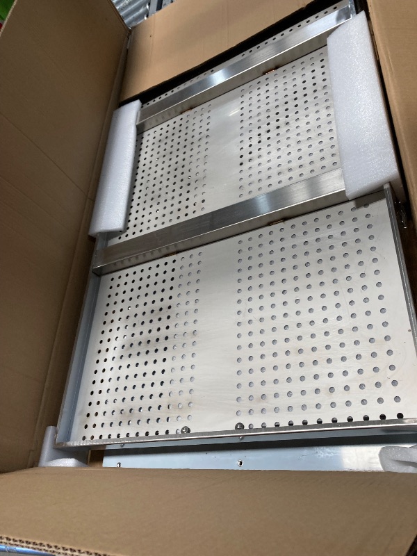 Photo 1 of ***PARTS ONLY***MoNiBloom 50" Dog Bathing Station for Domestic & Pro Use, 2-Grade Floor Depth Optional for All Sizes Dogs, Stainless Steel Dog Bath w/Ladder, Sliding Door Dog Washing Station 250 lbs Capacity