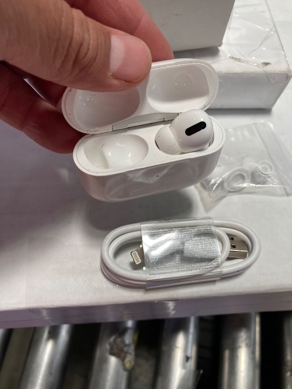 Photo 1 of **MISSING 1 EAR BUD**
Apple AirPods Pro -1st Generation with MagSafe (Renewed Premium)