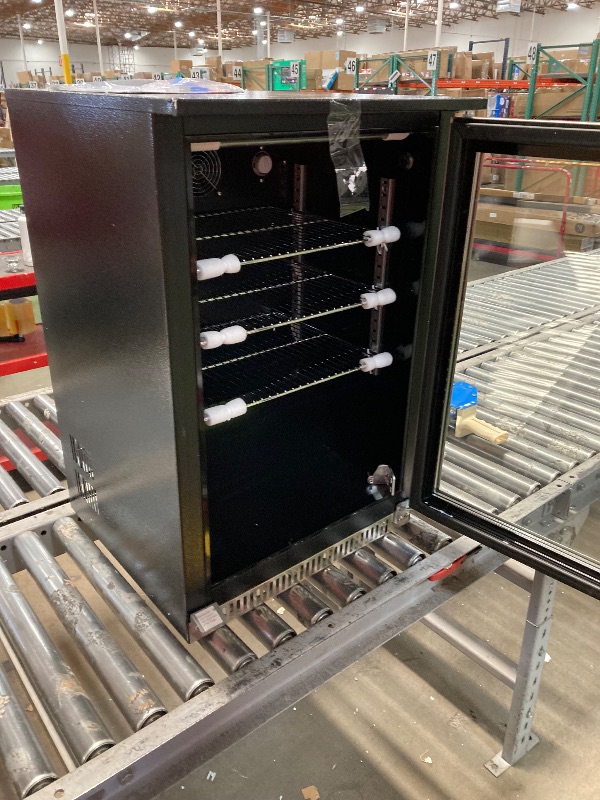 Photo 1 of Advanics 20 Inch Beverage Refrigerator Cooler,Under Counter Drink Fridge with Glass Door, Built-in or Freestanding, Quiet Compressor Cooling, 120 Can Capacity for Beer and Soda