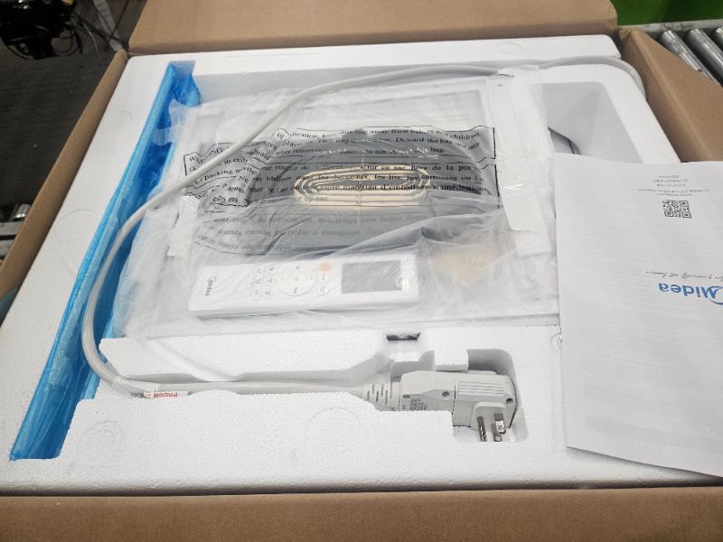 Photo 1 of Midea 8,000 BTU Smart Inverter Air Conditioner Window Unit with Heat and Dehumidifier – Cools up to 350 Sq. Ft., Energy Star Rated, Quiet Operation, Electronic Controls, Remote Control, White