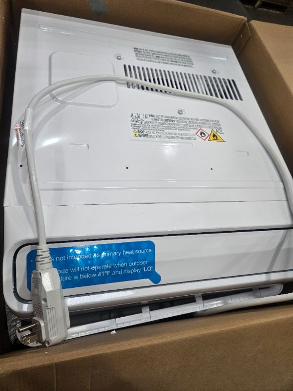 Photo 1 of Midea 8,000 BTU Smart Inverter Air Conditioner Window Unit with Heat and Dehumidifier – Cools up to 350 Sq. Ft., Energy Star Rated, Quiet Operation, Electronic Controls, Remote Control, White