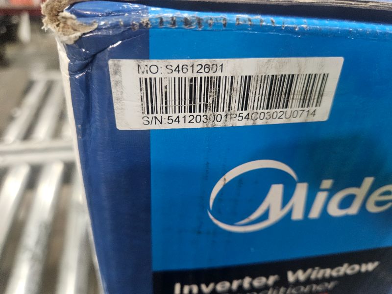 Photo 1 of Midea 8,000 BTU Smart Inverter Air Conditioner Window Unit with Heat and Dehumidifier – Cools up to 350 Sq. Ft., Energy Star Rated, Quiet Operation, Electronic Controls, Remote Control, White