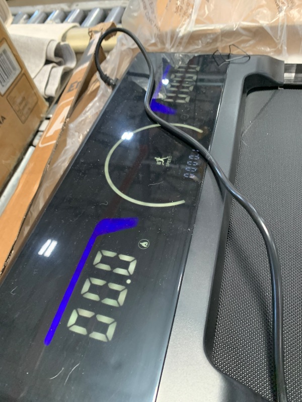 Photo 1 of (for parts/unfunctional) TRAILVIBER Walking Pad Treadmill with 12% 9-Level Auto Incline, 450 lbs Capacity and RGB LED Screen Under Desk Treadmill with Auto Incline and Hiking Mode, Compact Treadmills for Home Small/Office
