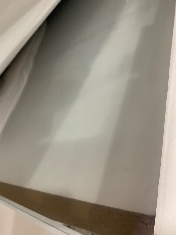 Photo 1 of ***COVERED IN SMUDGES AND SCRATCHES - SEE PICTURES***
LOAAO 40X38 Inch Black Metal Framed Bathroom Mirror for Wall, Matte Black Bathroom Vanity Mirror Farmhouse, Anti-Rust, Tempered Glass, Hangs Horizontally or Vertically