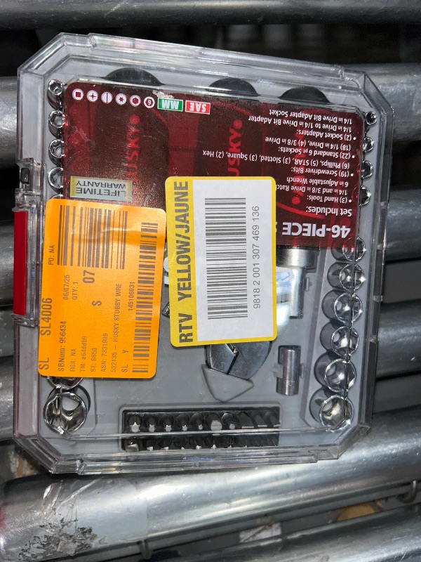 Photo 1 of 1/4 in. and 3/8 in. Stubby Ratchet and Socket Set (46-Piece)
