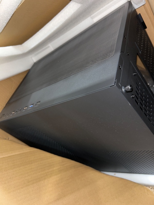 Photo 1 of AMANSON PC CASE ATX 9 PWM ARGB Fans Pre-Installed, Mid-Tower Gaming PC Case, Panoramic Tempered Glass Computer Case with Type-C,360mm Radiator Support?Black