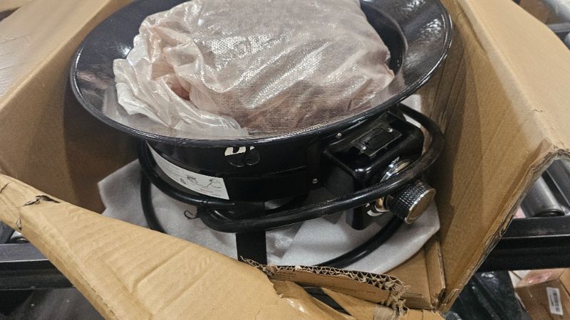 Photo 1 of ***PARTS ONLY***Portable Propane Fire Pit, Camplux Outdoor Gas Fire Bowl for RV Camping Backyard Party, FP19MB 19 Inch Diameter, Black