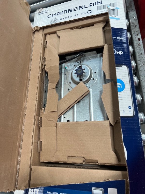 Photo 1 of (used) Chamberlain C2405 MYQ Smart Garage Door Opener, Chain Drive, 1/2-HP Motor, Dual Light - Quantity 1