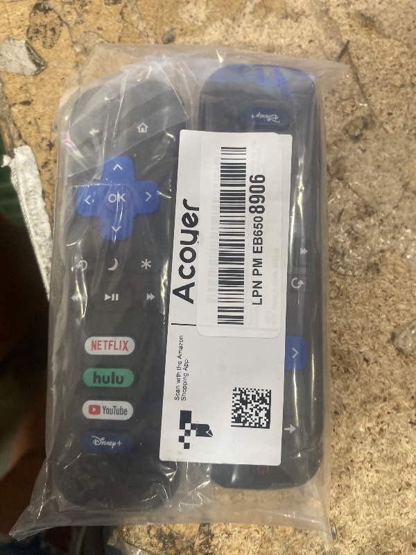Photo 1 of (Pack of 2) Replacement-Remote-Control for Roku-TV,Compatible for TCL Roku/Hisense Roku/Onn Roku/Philips Roku Smart TVs(Not for Roku Stick and Box)