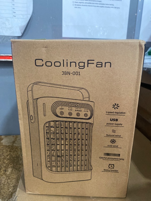 Photo 1 of Small Portable Air Conditioner, LEAEYFE 3 Higher Speeds With 800ml Extra Large Water Tank, 120° Oscillating Mini Cooler Works Within 9 Feet, 2/8 Hour Timer,For Desk, Home, bed and Living Room
