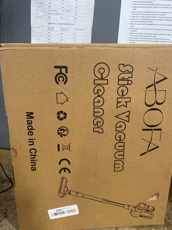 Photo 1 of ABOFA Vacuum Cleaners for Home, Lightweight Cordless Vacuum Cleaner for Hard Carpet, Hard Floor, Pet Hair, 30Kpa Vacuum Cleaner with HEPA Filter, Side Light, Max 55 Mins, Full Touch Screen