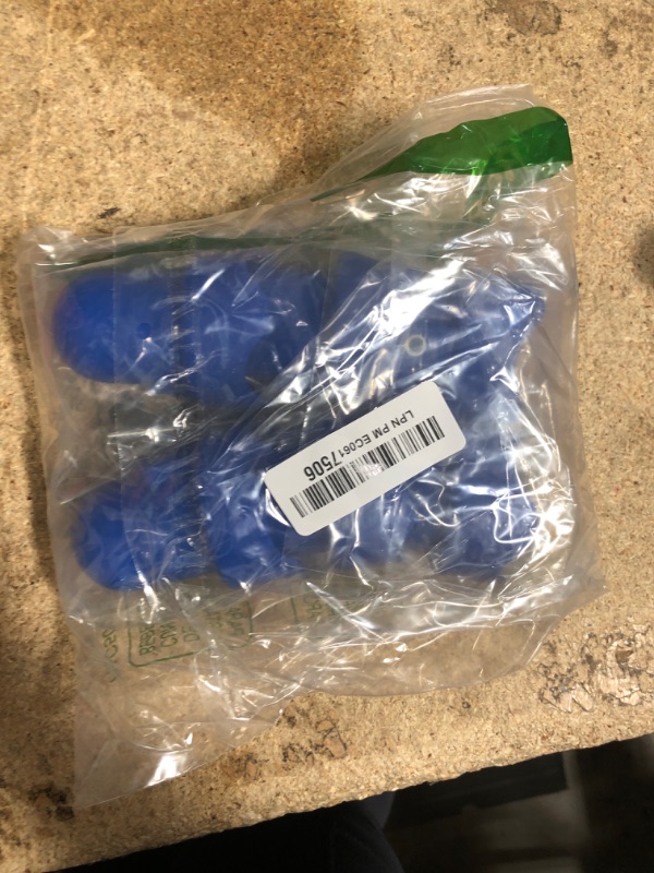 Photo 1 of MSSVIGING Large Trampoline Enclosure Pole Caps with Screw-in Bolts, Only Fit for Pole 1.5 Inch Diameter, 6 Piece, Blue,Trampoline Pole Toppers
