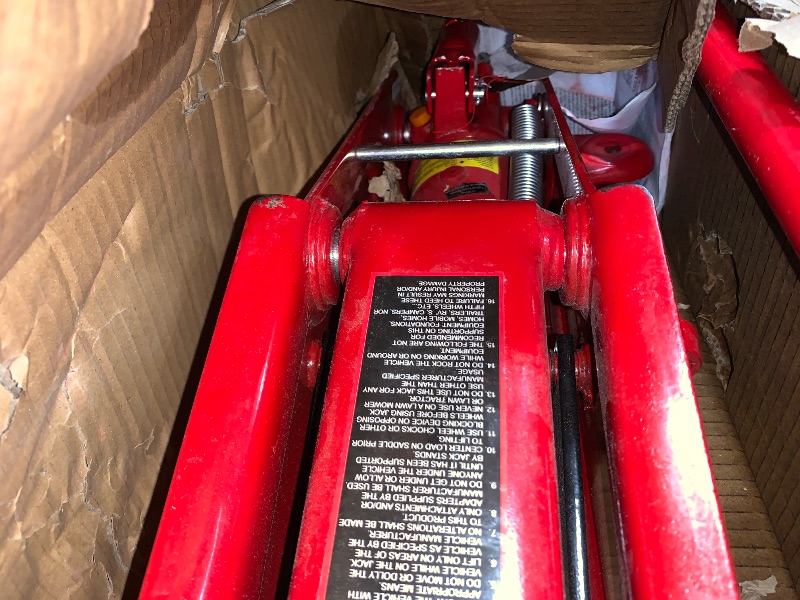 Photo 1 of ***PARTS ONLY***BIG RED T83006 Torin Hydraulic Trolley Service/Floor Jack with Extra Saddle (Fits: SUVs and Extended Height Trucks): 3 Ton (6,000 lb) Capacity, Red