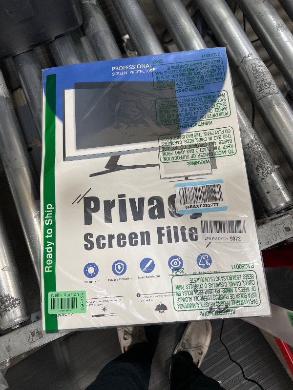 Photo 1 of [2-Pack] 20 Inch Computer Privacy Screen Filter for 16:9 Widescreen Monitor, Removable Eye Protection Anti Glare Blue Light Filter Privacy Shield, Anti Scratch Anti Spy Screen Protector Film 20 In