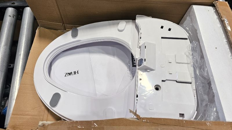 Photo 1 of ***PARTS ONLY***ZMJH A201S Bidet Toilet Seat, Electric Smart Heated Seat with Slow Closes, Vortex Wash, Warm Dryer, Rear and Front Wash, Warm Water, Remote Control, and Night Light, White (Elongated)