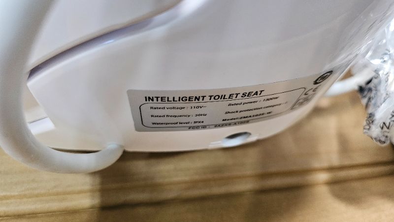 Photo 1 of ***PARTS ONLY***ZMJH A201S Bidet Toilet Seat, Electric Smart Heated Seat with Slow Closes, Vortex Wash, Warm Dryer, Rear and Front Wash, Warm Water, Remote Control, and Night Light, White (Elongated)
