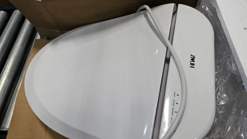 Photo 1 of ***PARTS ONLY***ZMJH A201S Bidet Toilet Seat, Electric Smart Heated Seat with Slow Closes, Vortex Wash, Warm Dryer, Rear and Front Wash, Warm Water, Remote Control, and Night Light, White (Elongated)