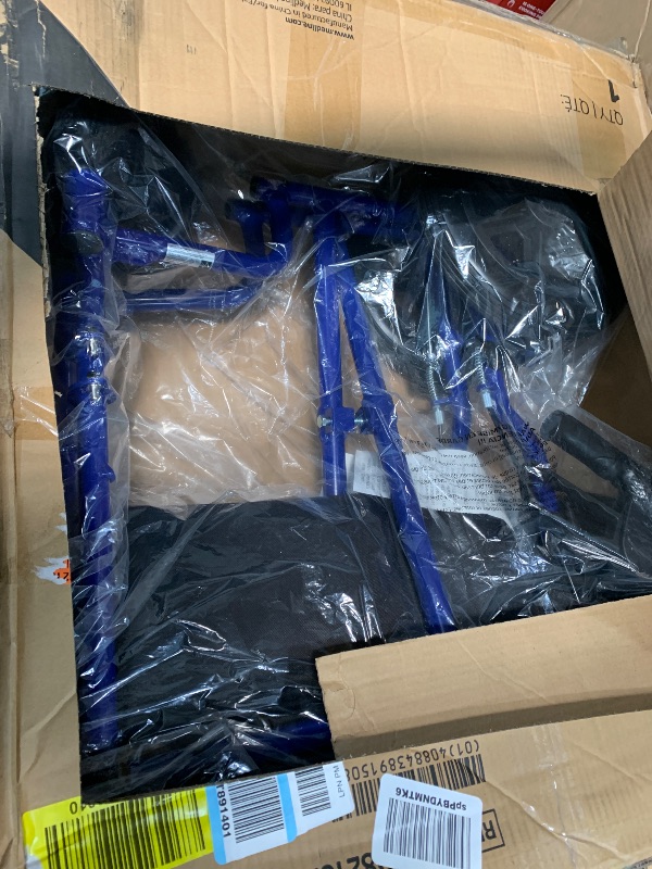 Photo 1 of (USED/FAIR) Carex Transport Wheelchair With 19 inch Seat, Folding Transport Chair with Foot Rests, Foldable Lightweight Wheelchair Foldable for Storage and Travel
