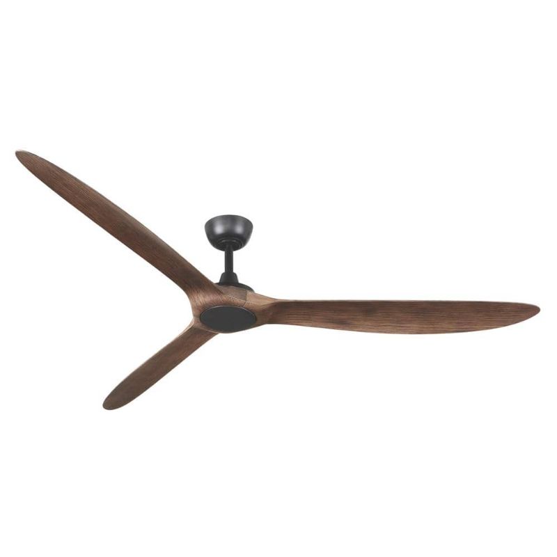 Photo 1 of ***PARTS ONLY**Tager 72 in. Smart Indoor/Outdoor Matte Black with Whiskey Barrel Blades Ceiling Fan with Remote Powered by Hubspace
