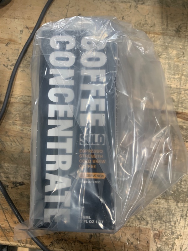 Photo 1 of  FINAL SALE; EXP: 12/24/25 - SOLO Espresso Strength Cold Brew Coffee Concentrate | No sugar | 32oz | Specialty Coffee | 20 x 1oz servings