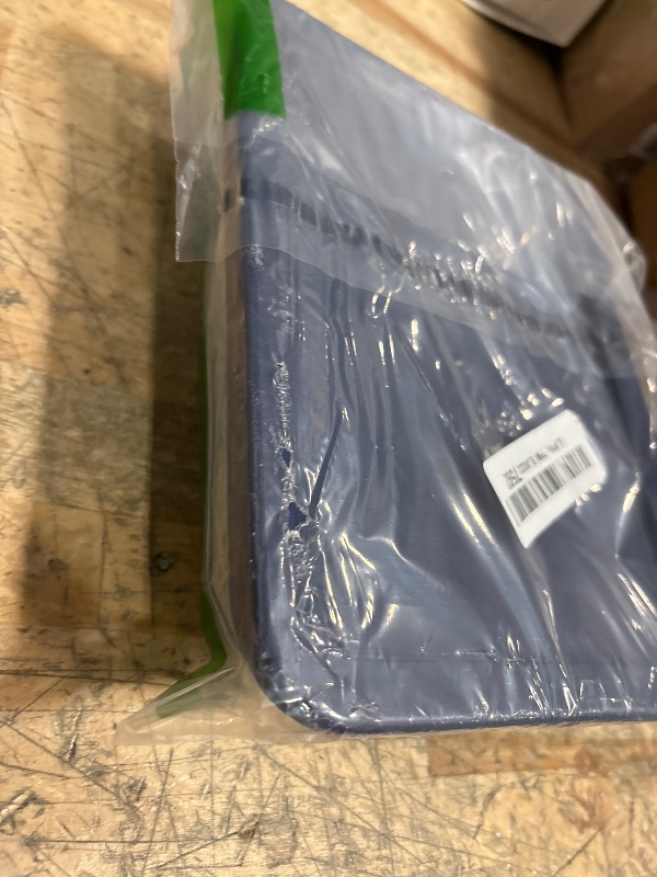 Photo 1 of Anchor Hocking 6-Cup Rectangular Food Storage Containers with Blue Plastic Lids, Pack of 4