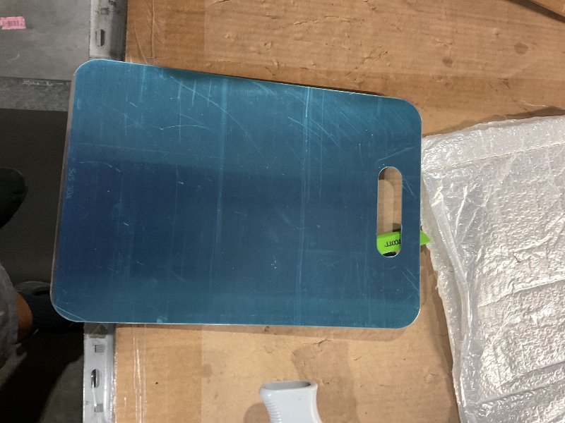 Photo 1 of ***ONLY SMALL ONE Titanium Cutting Board, Stainless Non Stick Chopping Board, Countertop Non Slip, Dishwasher Safe Ideal, Perfect for Various Cooking Tasks (1, 14 * 10 IN)