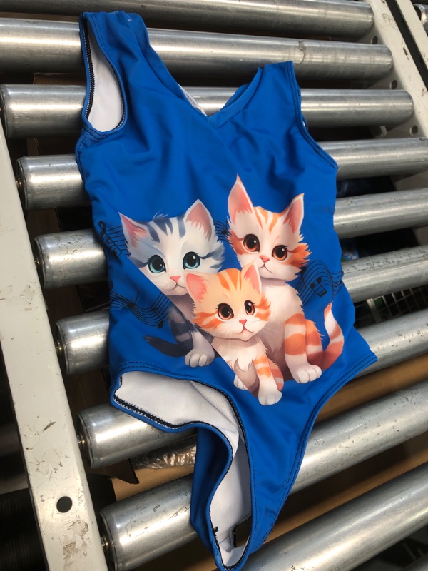 Photo 1 of (BAGGED) (USED/FAIR) (FITS LIKE 6-7)  ORGYPET Cat Girls Leotards for Gymnastics One Piece 9-10 Maxi Dynamic Toddler Swimsuit for Swim Class High Waisted Swimwear for Vacation Kids Comfortable Tumbling Outfits for Yoga