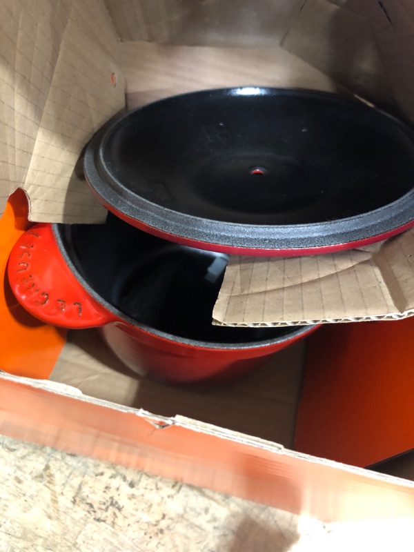 Photo 1 of Le Creuset Enameled Cast Iron Rice Pot with Lid & Stoneware Insert, 2.25 qt., Cerise