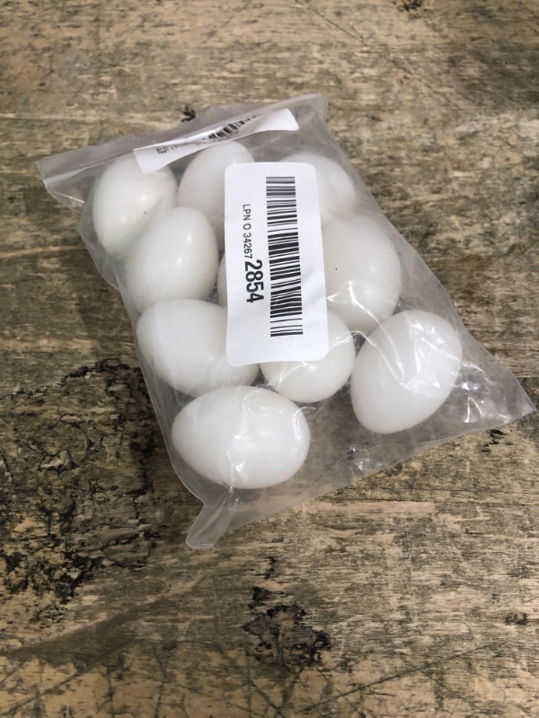 Photo 1 of 10pcs Solid Parrot Plastic Fake Eggs Realistic, Simulated Fake Bird Eggs for Hatching, Mini Macaw Cockatoo African Grey Eclectus, Trick Birds to Stop Laying Eggs?37mm*27mm