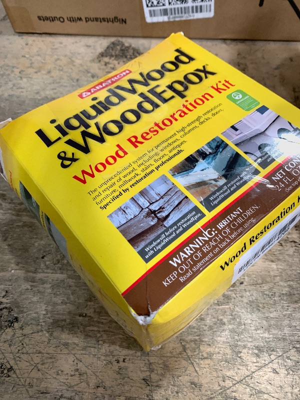 Photo 1 of Abatron Wood Restoration Kit - 24 Ounce - Includes LiquidWood Epoxy Resin Wood Hardener and WoodEpox Wood Filler