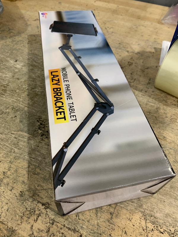 Photo 1 of DATAFY Overhead Bed Tablet Stand - Height Angle Adjustable Holder for Kindle, iPad, Samsung Tab, iPhone, E-Readers