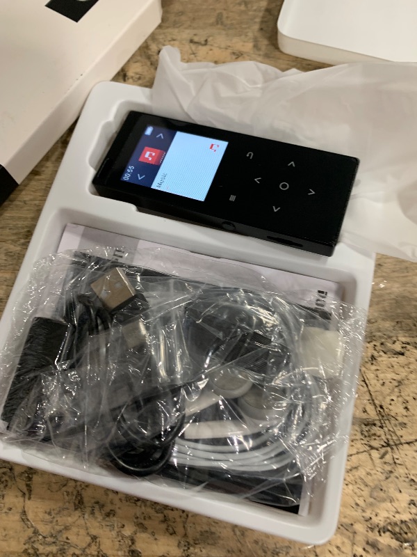 Photo 1 of DODOSOUL 64GB MP3 Player, Music Player with Bluetooth 5.2, Shuffle, Single Loop, FM Radio, Built-in HD Speaker, Voice Recorder, Mini Design, HiFi Sound, Ideal for Sport, Earphones Included