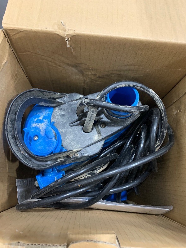 Photo 1 of *FOR PARTS ONLY* FOTING 1.5HP Sump Pump Automatic & Maunal Mode,with Float Switch, 5000GPH Big Flow Clean & Dirty Submersible Water Pump, 16FT Electric Utility Pump for Pool Draining Hot Tub Garden Basement