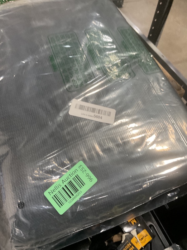 Photo 1 of [Windscreensupplyco] 60-70% 10 FT X 12 FT Mesh Tarp/Shade Cloth 9-Needle Knitted Heavy Duty Black with Grommets for Green House, Garden, pergola, Pools, Dump Truck - MT1012BLKX1