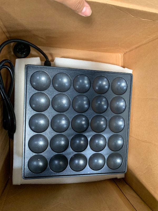 Photo 1 of 110V US Commercial 25PCS Mini Dutch Pancake Maker,950W Dutch Pancake Baker Machine,Non-stick, Dutch Poffertjes Grill,Stainless Steel, Breakfast, Snacks, Desserts