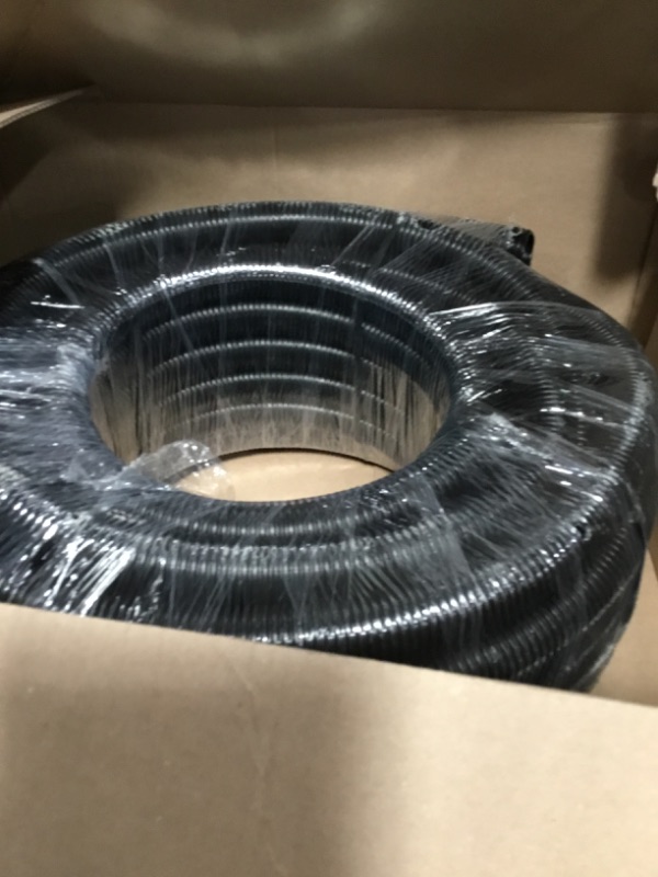 Photo 1 of (3/4" ID x 1" OD x 100 ft) HydroMaxx® Flexible Non Toxic Clear High Pressure, Reinforced, PVC Braided Vinyl Tubing (1531034100)